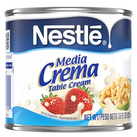 Table cream - Brand: Nestle. 4.0 48 ratings. Currently unavailable. We don't know when or if this item will be back in stock. Size: 7.6 Fl Oz (Pack of 1) Ingredients. About this item. …